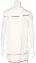 Thumbnail for your product : Louis Vuitton Silk-Blend Sleeveless Top