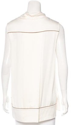 Louis Vuitton Silk-Blend Sleeveless Top