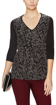 Thumbnail for your product : Tracy Reese Embroidered Front Top with Lace Back