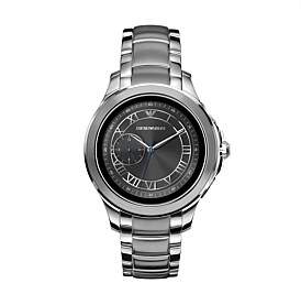 Emporio Armani Men'S Silver-Tone Smartwatch