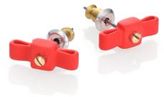 Thumbnail for your product : Marc by Marc Jacobs Rubber Bow Tie Stud Earrings/Goldtone