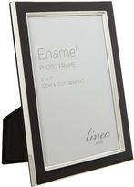 Thumbnail for your product : Linea Black enamel photo frame, 5 x 7