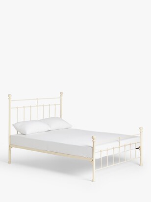 Brass Bed Co Sophie Iron Frame, King Size White Wrought Iron Bed Frame