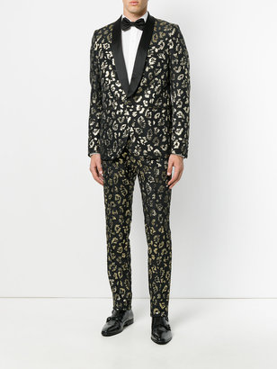 Christian Pellizzari animal pattern suit blazer