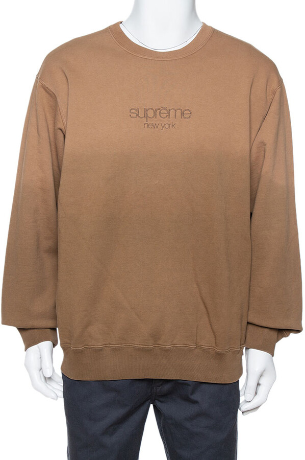 supreme brown hoodie