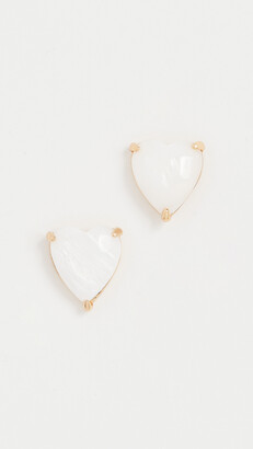 Lele Sadoughi Ashford Heart Stud Earrings