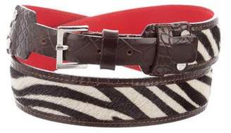 Max Mara Ponyhair Buckle Belt