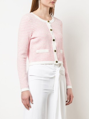 Milly Tweed Knit Cropped Jacket