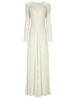 Thumbnail for your product : Temperley London Ivory Silk Deneuve Gown