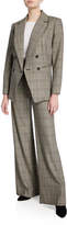 Thumbnail for your product : Frame Metropolitan High-Rise Check Pants