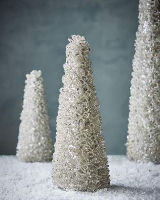 Salzburg Creations Silvery Shine & Shimmer Christmas Tree, 18"