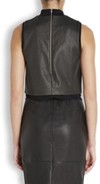 Thumbnail for your product : A.L.C. Barker cropped leather top