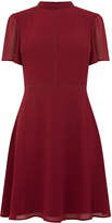 Thumbnail for your product : Oasis HIGH NECK CHIFFON SKATER DRESS