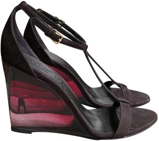 burberry sandals womens purple