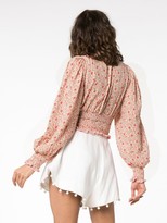 Thumbnail for your product : She Made Me Lia Floral Printed Blouse