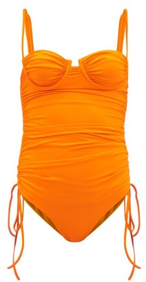 Isa Boulder Nina Ruched Swimsuit - Orange