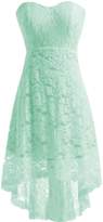 Thumbnail for your product : Miranda's Bridal Women's High Low Sweetheart Short Mini Lace Bridesmaid Dress US16