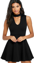 Thumbnail for your product : Lulus Loving You is Easy Black Skater Dress
