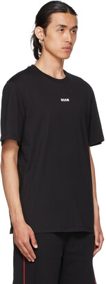 MSGM Black Micro Logo T-Shirt