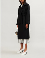 Thumbnail for your product : Max Mara Ladies Black Classic Manuela Wrap Coat, Size: 10