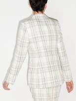 Thumbnail for your product : Roland Mouret Draped Checked Blazer