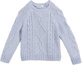 Thumbnail for your product : Milly Aran Cable-Knit Pullover Sweater, Size 7-16