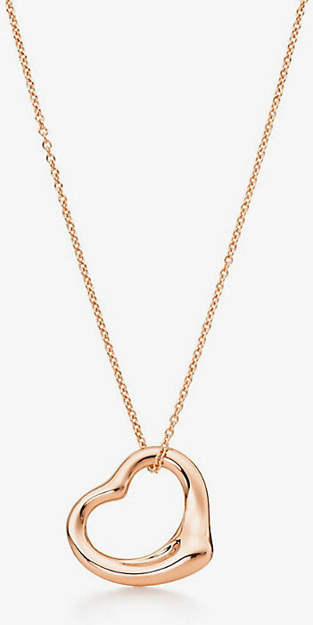 Tiffany & Co. 18K Rose Gold Elsa Peretti® Open Heart Rose-Gold Pendant 1 Size