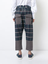 Thumbnail for your product : Vivienne Westwood drop-crotch check trousers