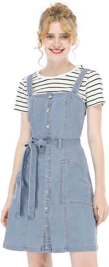 overall blue jean dress