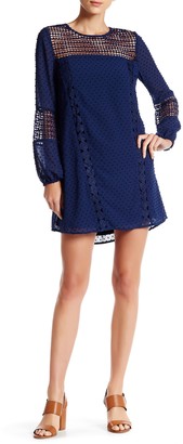Blu Pepper Long Sleeve Detailed Dress