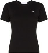 Thumbnail for your product : Marine Serre moon logo embroidered T-shirt