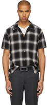 Thumbnail for your product : Attachment Black and White Short Sleeve Check Shirt