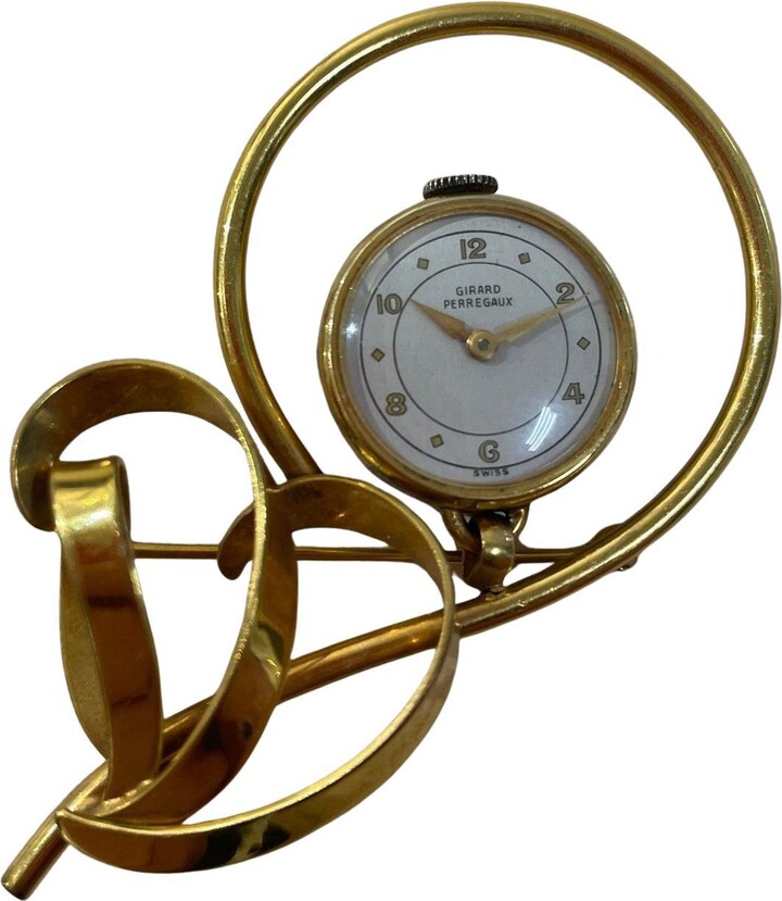 Girard Perregaux Vintage Mid Century Modern Ladies Watch Brooch Pin