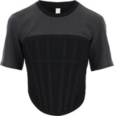 Ribbed Cropped Corset T-Shirt 