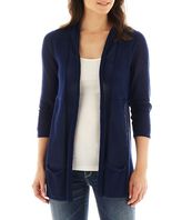 Thumbnail for your product : JCPenney a.n.a Long-Sleeve Open-Front Cardigan