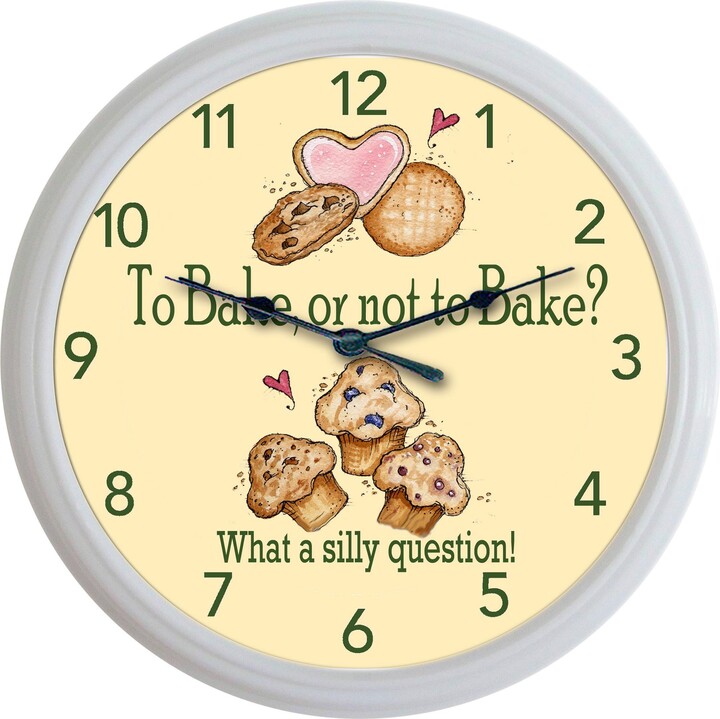 Etsy Bakers Wall Clock Whimsical Cottage Core Kitchen Decor