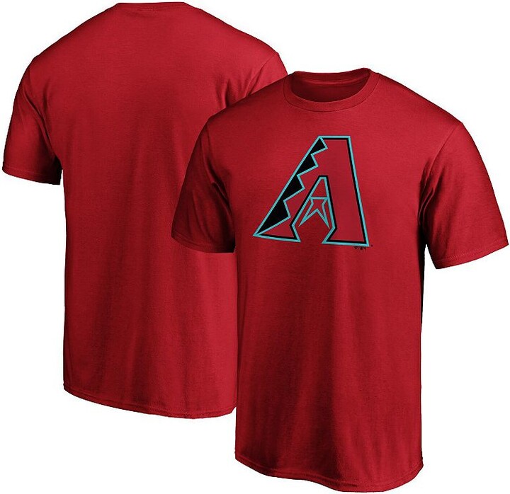 Fanatics Men's Red Arizona Diamondbacks Official Logo T-Shirt