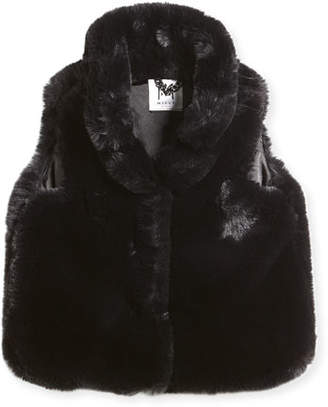 Milly Minis Faux-Fur Vest, Size 4-7