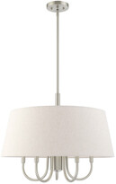 Thumbnail for your product : Livex Lighting Livex Belclaire 6 Lt Brushed Nickel Pendant Chandelier