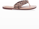 Thumbnail for your product : Bernardo Miami Cheetah Thong Sandals