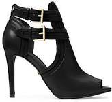 michael kors peep toe boots