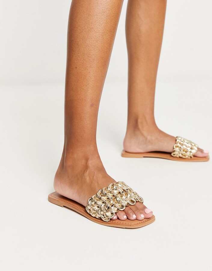 Women's Designer Sandals: Flat Sandals & Mules