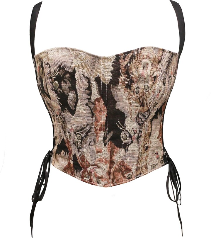 Robe Corset Steampunk Trois Pièces,Bretelles 7.5,Corset Chemise Sophia