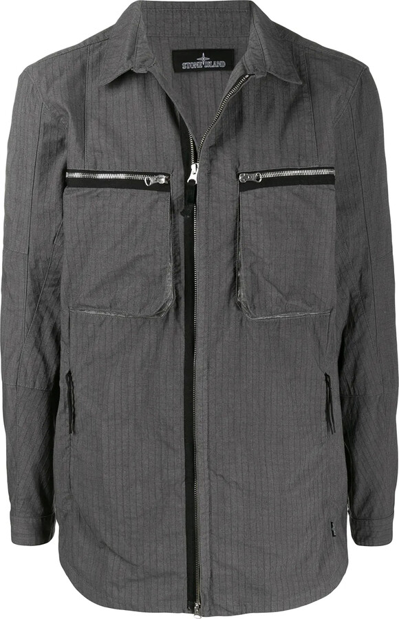 Stone Island Shadow Project Long Sleeve Zipped Pocket Jacket