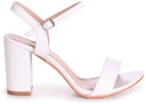 Thumbnail for your product : Linzi CHERUB - White Nappa Open Back Block Heeled Sandal