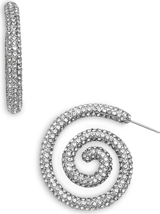 BaubleBar Nicole Pave Spiral Drop Earrings ShopStyle