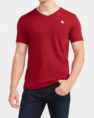 Express Small Lion V-Neck T-Shirt - ShopStyle