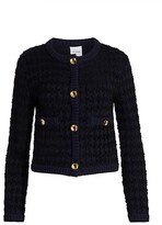Thumbnail for your product : St. John Houndstooth Knit Sweater