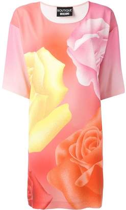 Moschino Boutique roses print T-shirt dress