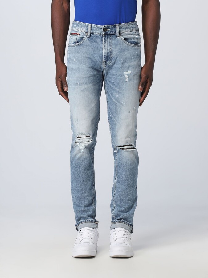 Tommy Jeans Aiden baggy jeans in mid wash - ShopStyle